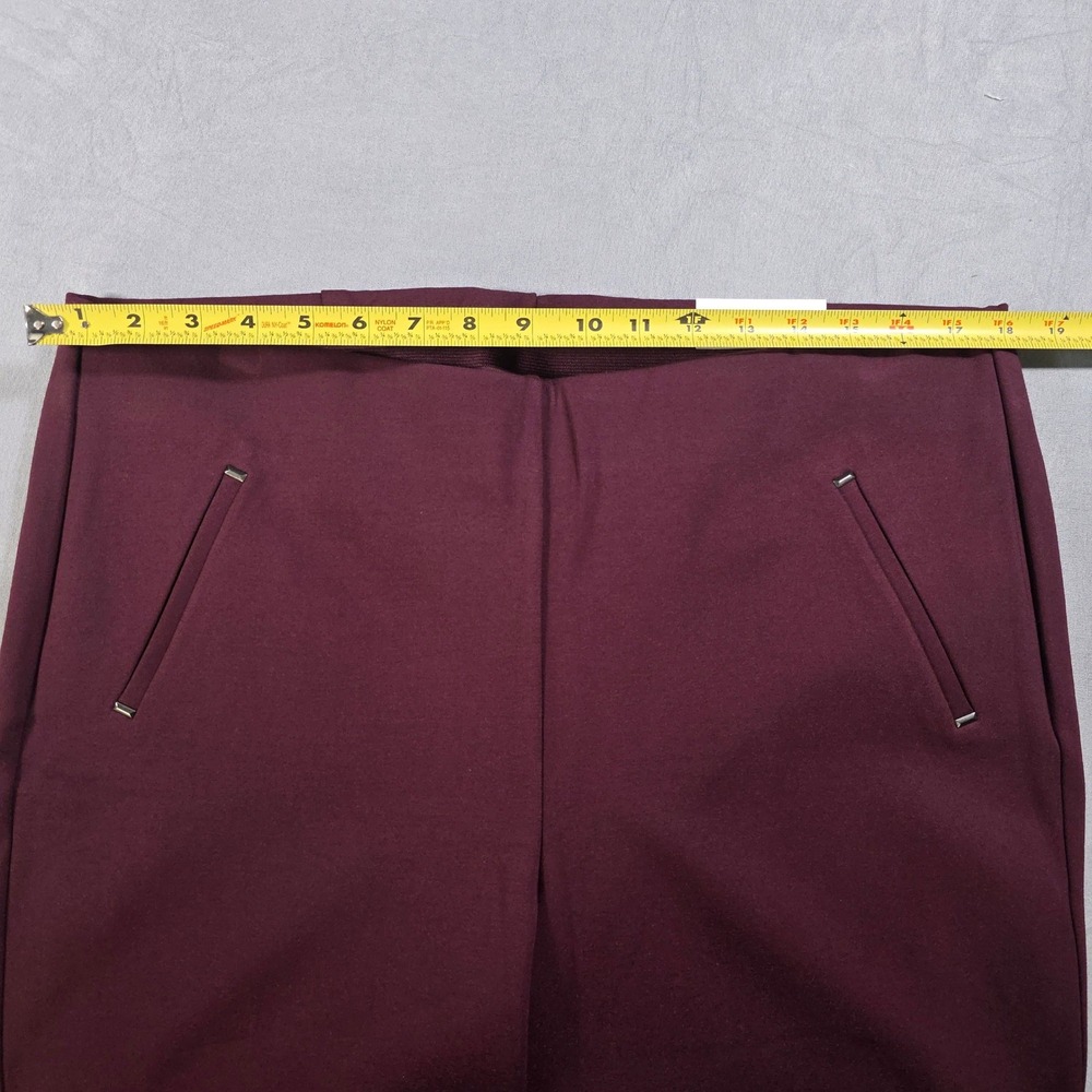 Chicos So Slimming 360 Juliet Ankle Pant Deep Raisin Burgundy 2.5R US‎ 14 NEW - Picture 8 of 13